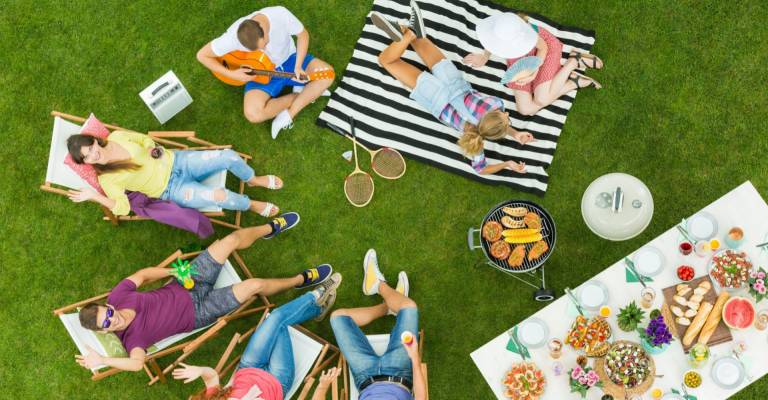 Chillen in de tuin